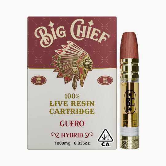 Big Chief - GUERO - 1G 100% Live Resin Cartridge - 1