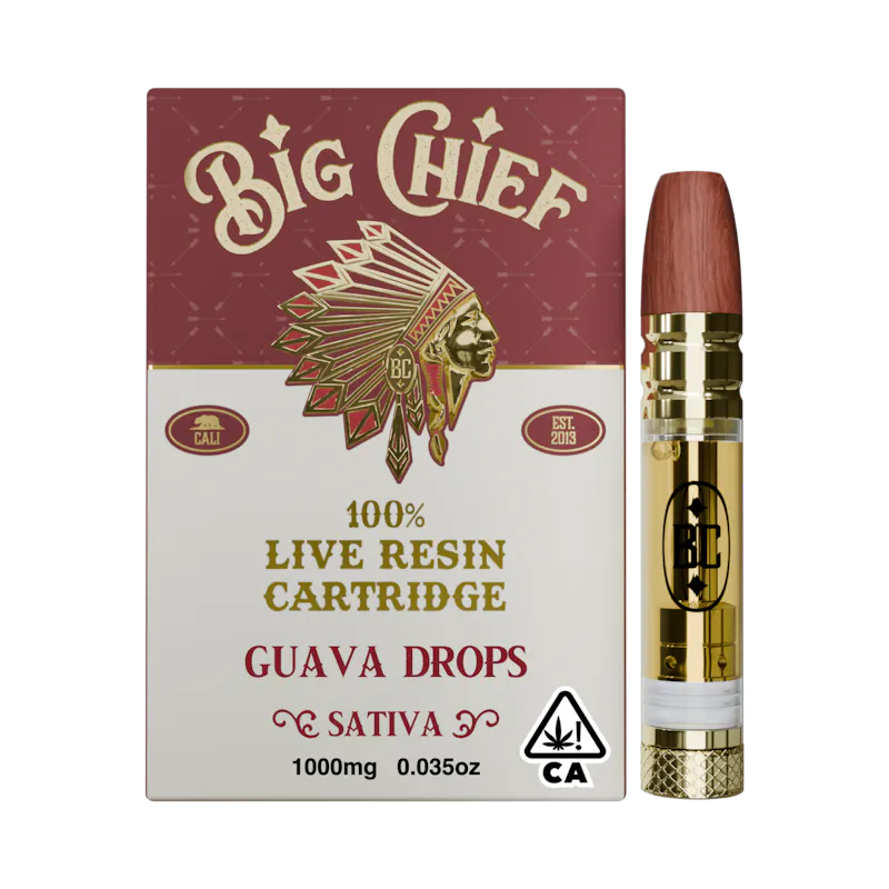 Big Chief Guava Drops Live Resin Cartridge 1g cartridge