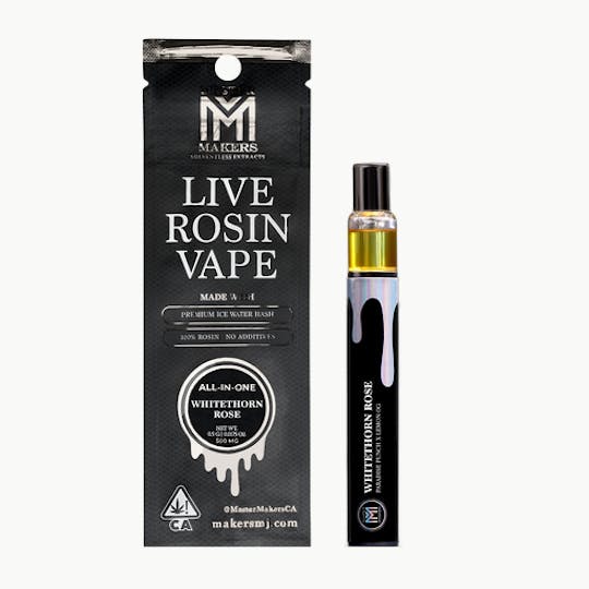 Master Makers - WHITETHORN ROSE - Live Rosin Vape Pen - Makers Reserve / All-In-One - 1