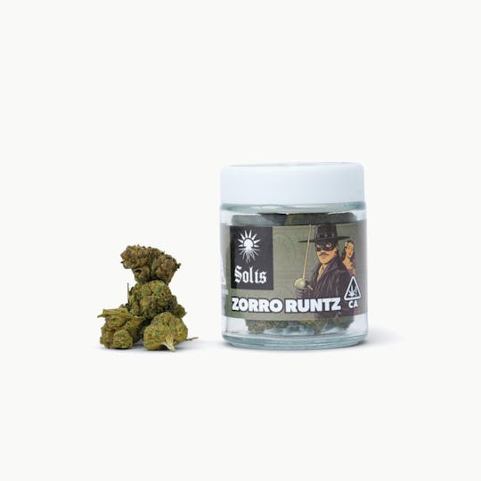 Solis - Zorro Runtz | Jarred Flower (3.5g) | Indica - 1