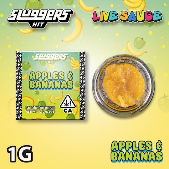 Sluggers Hit - Sluggers - 1g - Sauce - Apples & Bananas - 1