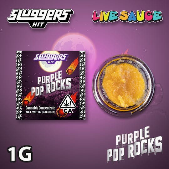 Sluggers Hit - Sluggers - 1g - Sauce - Purple Pop Rocks - 1