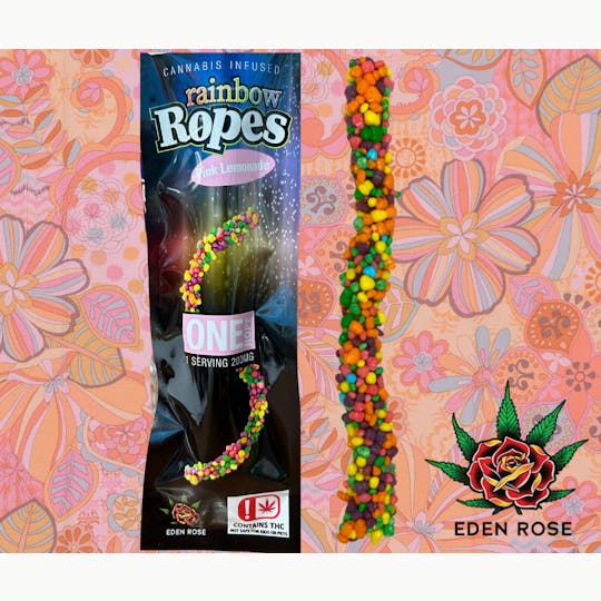 Eden Rose Processing - 200MG Rainbow Rope - Pink Lemonade - 1