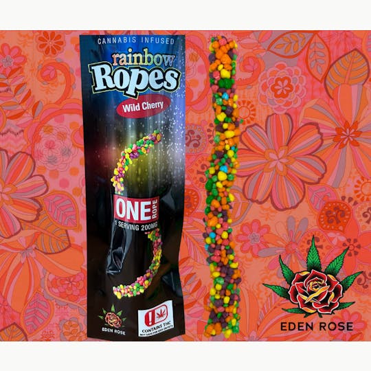 Eden Rose Processing - 200MG Rainbow Rope - Wild Cherry - 1