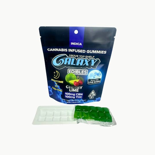 Galaxy - Cherry Lime Live Rosin Gummies 100mg THC / 100mg CBN - 1