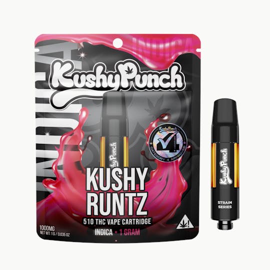 Kushy Punch - 1G Kushy Punch 510 Vape Cart - Kushy Runtz (INDICA) - 1