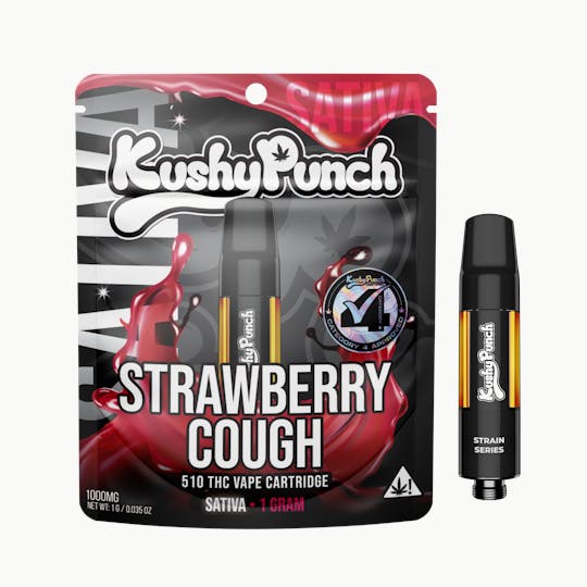 Kushy Punch - 1G Kushy Punch 510 Vape Cart - Strawberry Cough (SATIVA) - 1