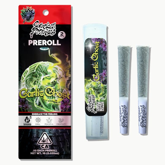Smoken Promises - Garlic Ghost | Pre Roll Pack | 1g (2 x 0.5g) - 1