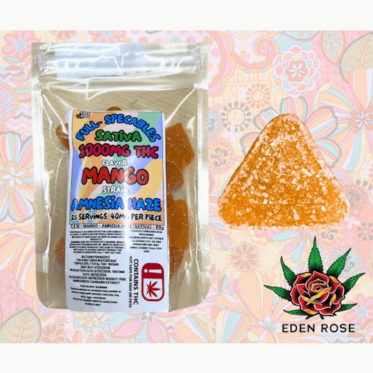 Eden Rose Processing - 1000MG Full Specables - Amnesia Haze (Sativa) - 1