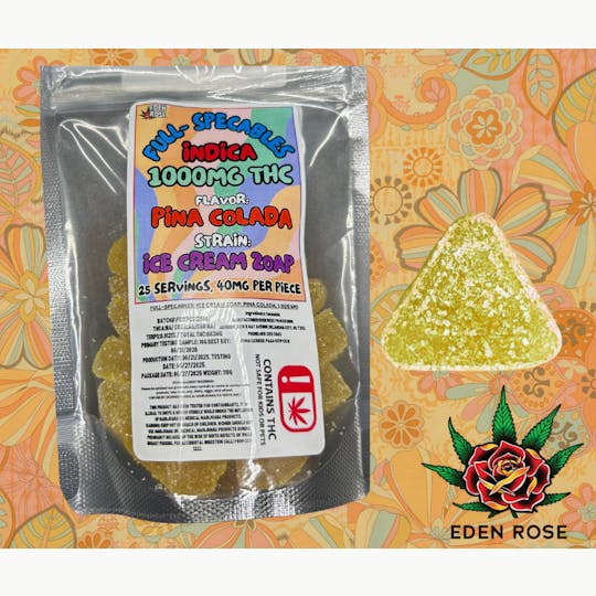 Eden Rose Processing - 1000MG Full Specables - Ice Cream Zoap (Indica) - 1