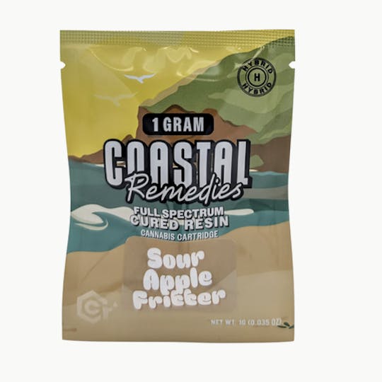 Coastal Remedies - Sour Apple Fritter | 1g Cured Resin Cartridge | Coastal Remedies - 1