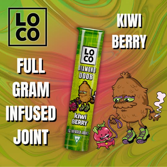 LOCO - LOCO Infused Joint 1g – Kiwi Berry - 1