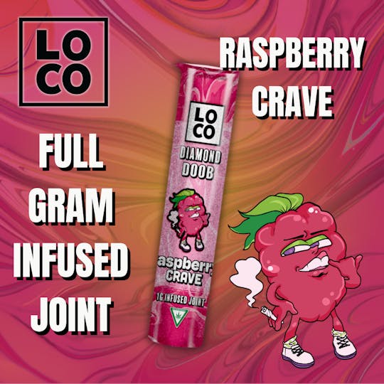 LOCO - LOCO Infused Joint 1g – Raspberry Crave - 1