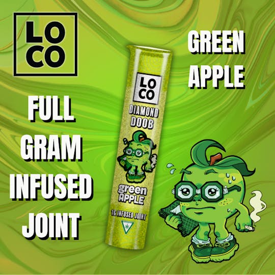 LOCO - LOCO Infused Joint 1g – Green Apple - 1