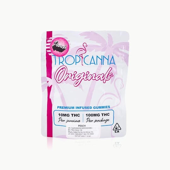 Tropicanna Originals - Peach - Gummies - 100MG - 1