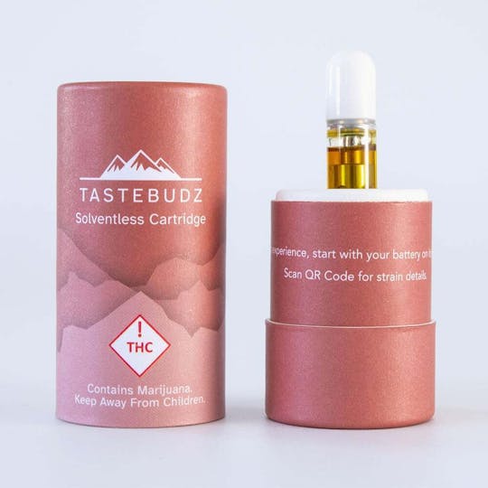 TasteBudz - Live Rosin Cartridge | Strawberries & Cream .5g Rec - 1