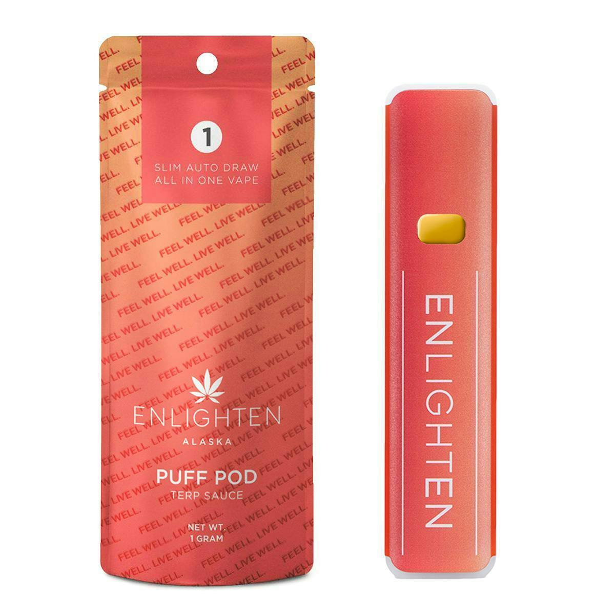 Enlighten - Hoochie Daddy Terp Sauce Puff Pod - 1g - 1