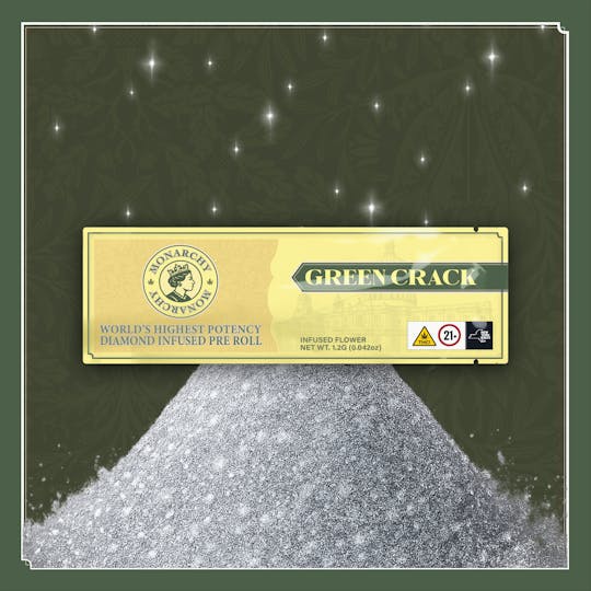 Monarchy USA - Monarchy Green Crack 1.2g Diamond Infused Pre Roll - 1