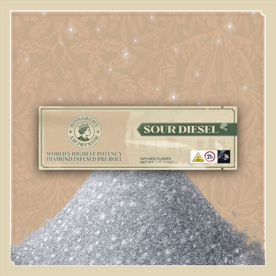 Monarchy USA - Monarchy Sour Diesel 1.2g Diamond Infused Pre Roll - 1