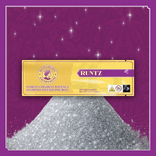 Monarchy USA - Monarchy Runtz 1.2g Diamond Infused Pre Roll - 1