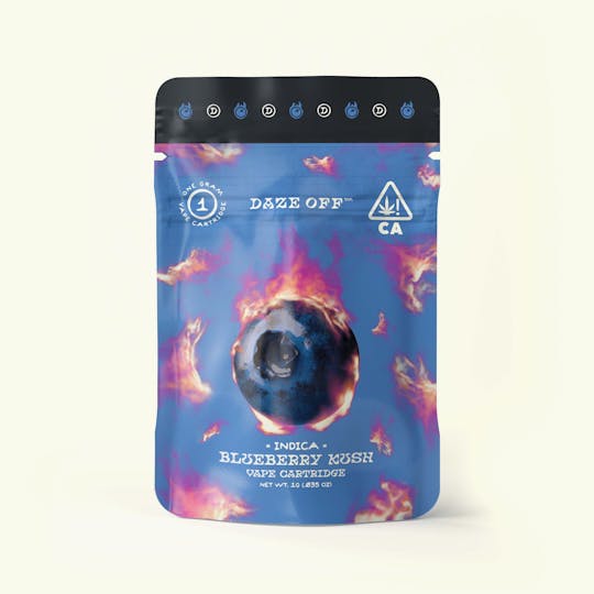 Daze Off CA - Blueberry Kush 1g Cartridge - 1