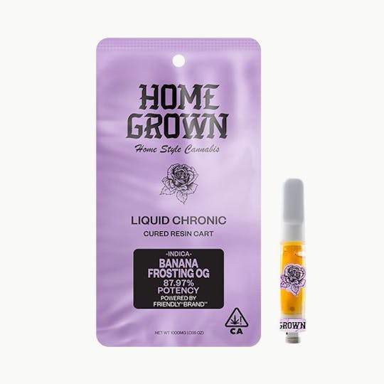 Home Grown - Banana Frosting OG - 1g Cured Resin 510 Cart - 1