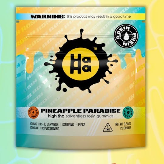 HAHA - Pineapple Paradise Rosin Vegan Gummies - 10pk - 1
