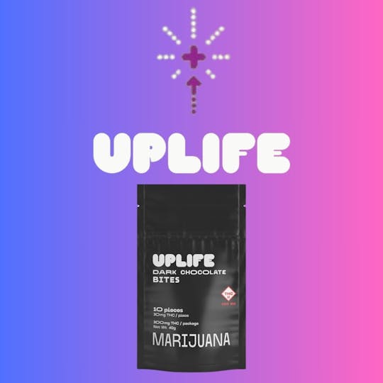 Uplife - Uplife Chocolate Pieces - Dark Chocolate - 300mg - 1