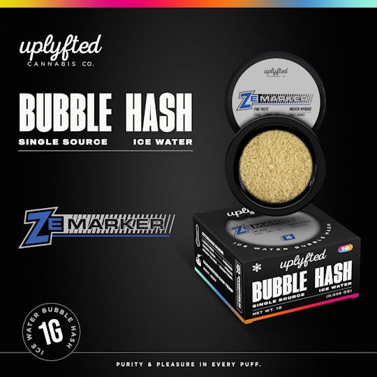 Uplyfted Cannabis Co - 1g Bubble Hash Concentrate - Ze Marker - 1