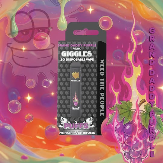 Giggles - Giggles Puffs | Granddaddy Purple | Disposable | 2g - 1