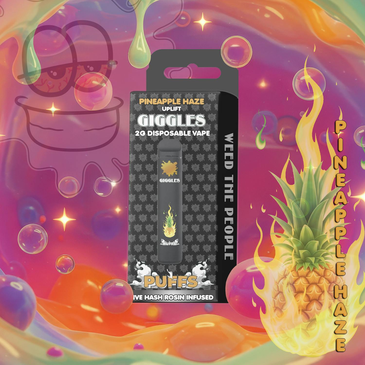Giggles - Giggles Puffs | Pineapple Haze | Disposable | 2g - 1