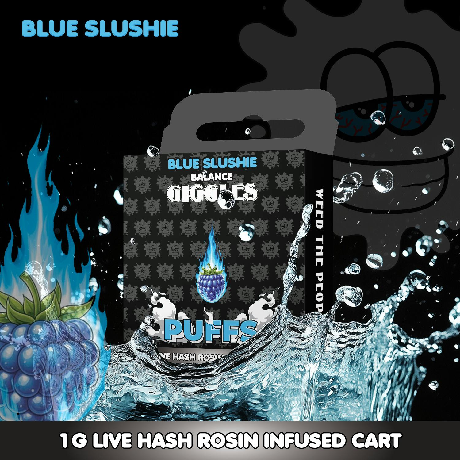 Giggles - Giggles Puffs | Blue Slushie | Cart | 1g - 1