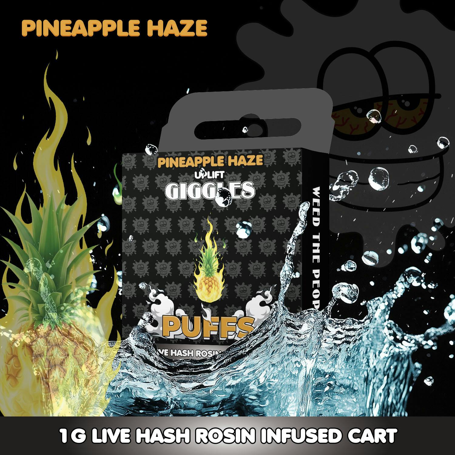 Giggles - Giggles Puffs | Pineapple Haze | Cart | 1g - 1