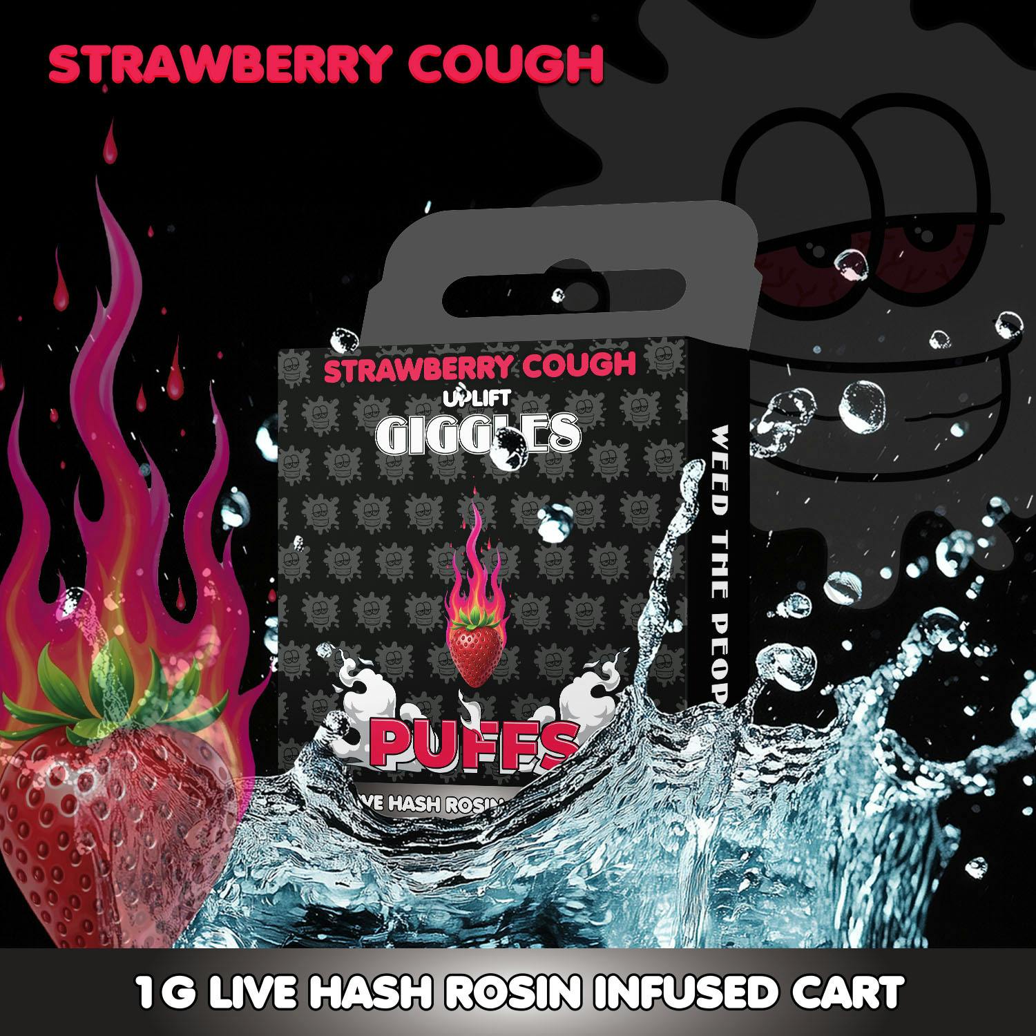 Giggles - Giggles Puffs | Strawberry Cough | Cart | 1g - 1