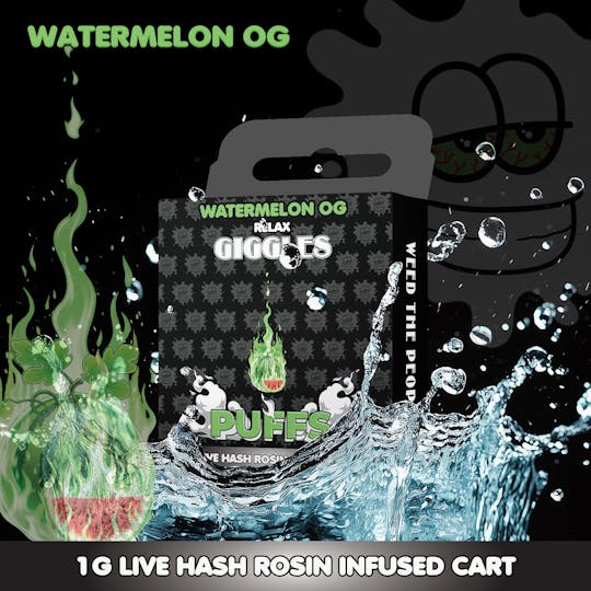 Giggles - Giggles Puffs | Watermelon OG | Cart | 1g - 1