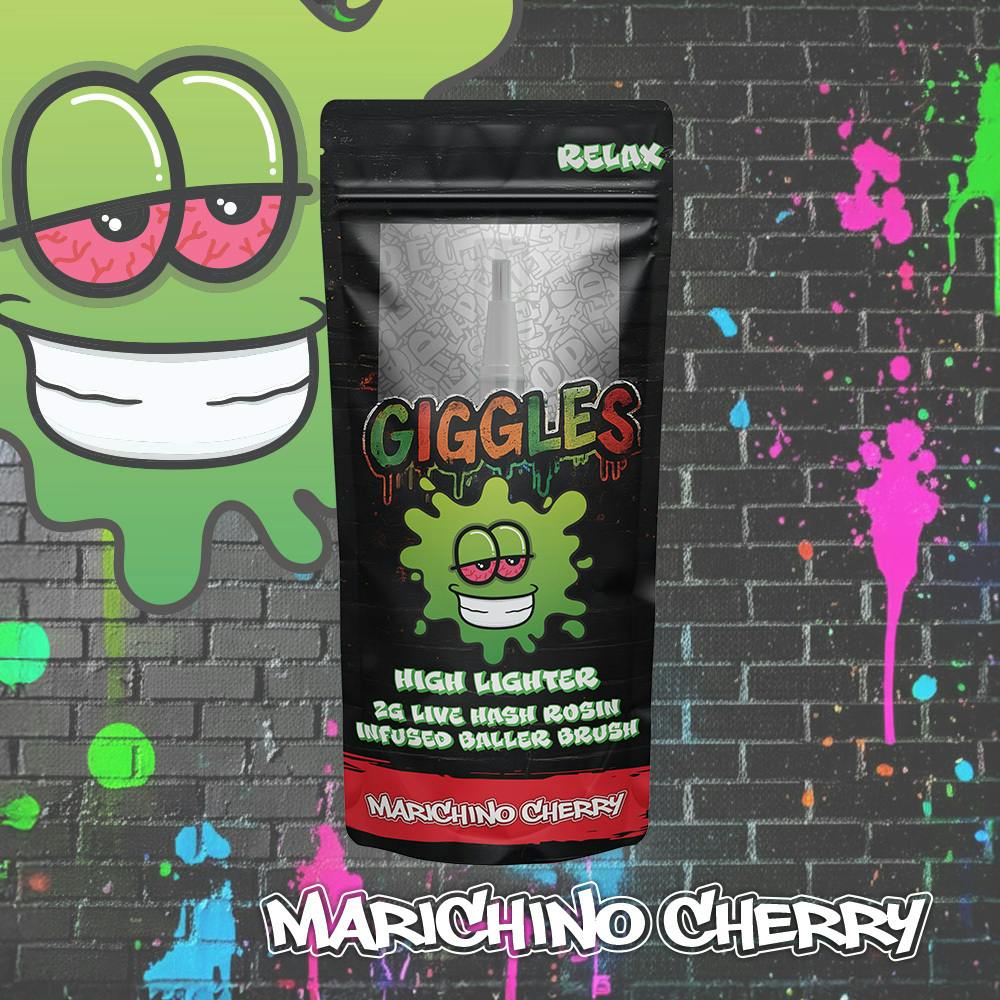Giggles - Highlighters | Marichino Cherry | 2g Baller Brush - 1