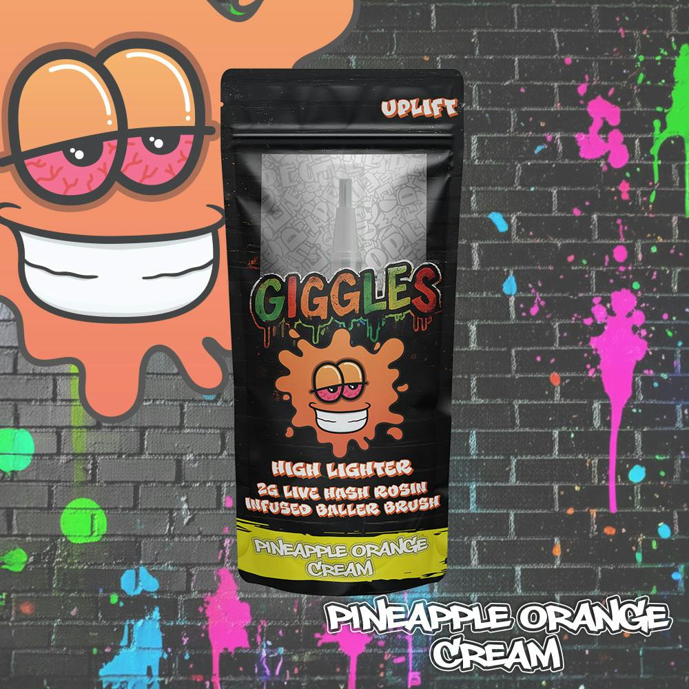 Giggles - Highlighters | Pineapple Orange Cream | 2g Baller Brush - 1