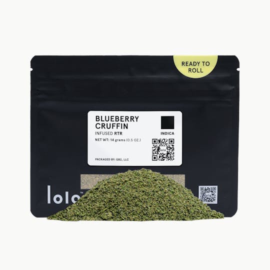lolo - Blueberry Cruffin | Indoor Kief Infused Ready To Roll | 14g - 1