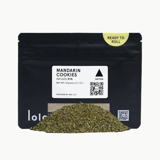 lolo - Mandarin Cookies | Indoor Kief Infused Ready To Roll | 14g - 1