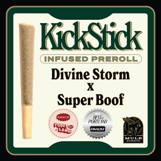 Mule Extracts - 1.0g Infused Pre-Roll - Divine Storm x Super Boof 20.98% (Hybrid) - 1