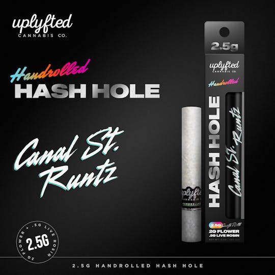 Uplyfted Cannabis Co - 2.5g Handrolled Hash Hole - Canal St Runtz - 1