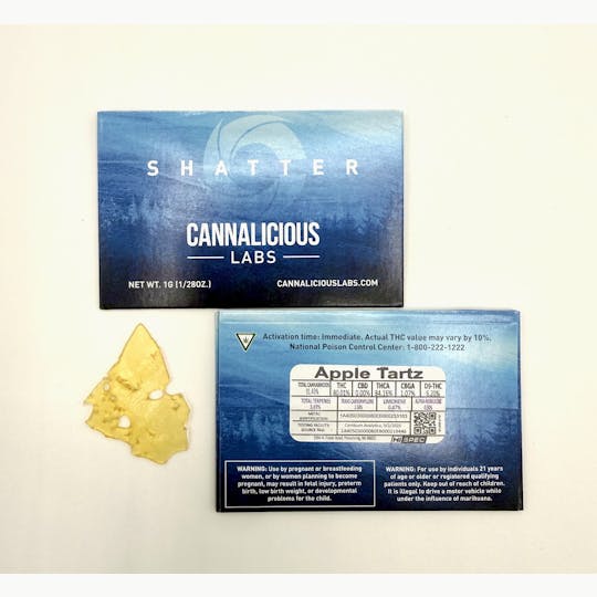 Cannalicious Labs - Apple Tartz Shatter - 1