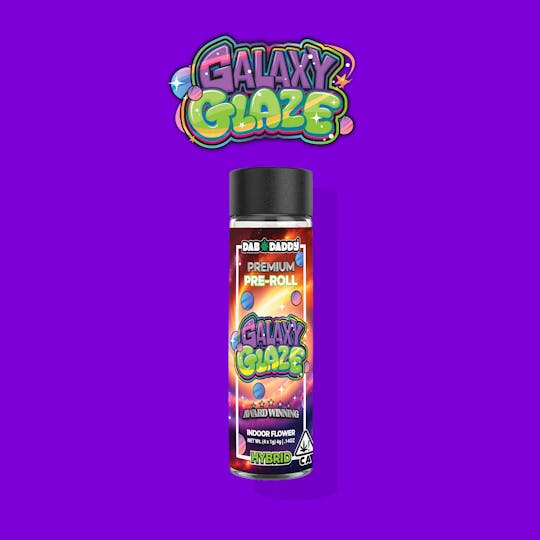 Dab Daddy Ⓡ - Galaxy Glaze Pre-Rolls Dab Daddy® (4x1g) 4g Premium Indoor Flower - 1