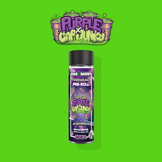 Dab Daddy Ⓡ - Purple x Cap Junky Pre-Rolls Dab Daddy® (4x1g) 4g Premium Indoor Flower - 1