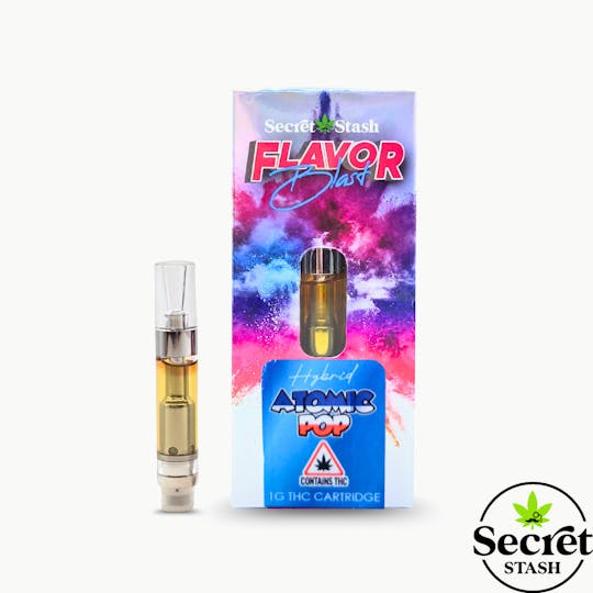 Secret Stash - Secret Stash | Flavor Blast Disty Cart | Hybrid | Atomic Pop | 1g - 1