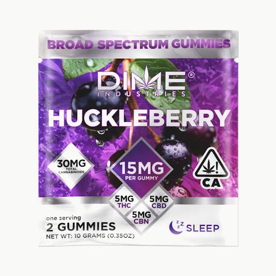 Dime Industries - Balanced Line Huckleberry "Evening" CGN Gummies 2ct - 1