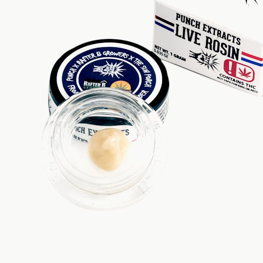 Punch Edibles & Extracts - From Dusk Till Dawn Gold Tire Live Rosin Cold Cure Badder (1g) - 1