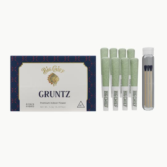 Big Chief - Big Chief Prerolls 8 Pack - Gruntz - 1