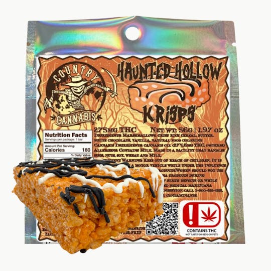 Country Cannabis - Haunted Hollow Krisp Bar | Sleepy Halloweed | 275mg - 1