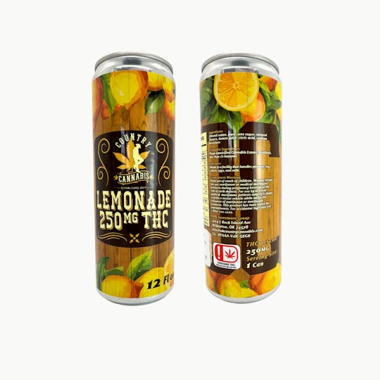 Country Cannabis - Lemonade Canna-Craft Cocktail | 12 fl oz Drink Beverage | 250MG - 1